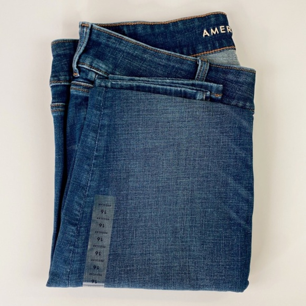 Y2K 00s 90s Low Rise Jeggings Dark Blue Skinny Jeans 16 Flap Pockets Flattering - Picture 10 of 12
